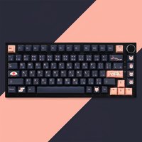 For Kitsune Theme Cherry Profile Keycaps Japanese Input 130 Keys For Nine-tailed Fox Key Caps for Mx Switch Mechanical Keyboard