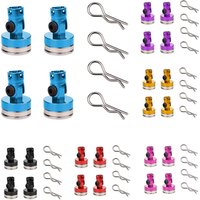 4pcs RC Car Body Posts Magnet Invisible Fixed Mount with Clip for 1/10 Axial SCX10 Traxxas TRX4 D90 D110 HSP Drift Sakura Redcat