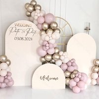 150/120cm Custom Backdrop Board Personalized Wecome Sign Board for Birthday Wedding Baby Shower Party Backdrop Decoration Favor