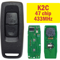 K2C Smart Remote Control Motorcycle Key Fob 47 Chip 433MHz Motor Smart Key Replacement Motorbike Key For Honda
