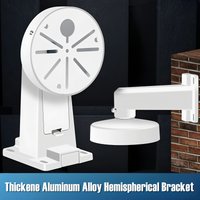 Indoor Outdoor Hemisphere Monitoring Bracket Universal Aluminum Alloy Security CCTV Camera Wall Mount Bracket 1258 Storage Base