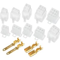 AliExpress NONE 5set/lot 2.8mm 2/3/4/6/9pin Automotive 2.8 Electrical wire Connector Male Female cable terminal plug Kits Motorcycle ebike car