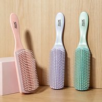9-Rows Detangling Hair Brush Fluffy Comb Scalp Massage Salon Hairdressing Straight Curly Wet Hair Comb Styling Hair Tools