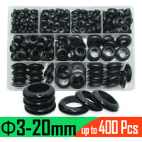 Ring White/Black Rubber Grommet Sealing Washer Plumbing Gasket Oil Resistant High Temperature Oring Kit Firewal Hole Plug Wire