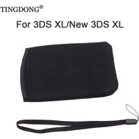 Soft Cloth Protective Travel Carrying Storage Bag Pouch Case with wrist strap for New 3DS XL/LL 3DSXL/3DSLL Protector Cover