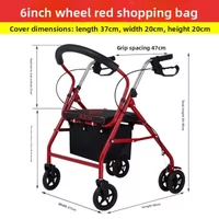 Practical Classic Practical Classic Elderly Walker Shopping Cart Walking Grocery Shopping Supermarket Trolley Can Be Pushed and