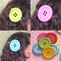 Y2K Extra Large Button Side Hair Clip Harajuku Candy Candy Girl Gift Subculture Ancient Morning INS Decoration Accessories