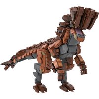 MOC Monster Hunter Barroth Mode Model Buildong Blocks Horror Monster Attack Animal Brick STEM Puzzle Toys Adult Gift
