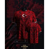 2026 New Turkey AY-YILDIZLILAR Vintage Floral Themed Football Jersey Breathable Quick-Dry Soccer Fans Family Men/Women/Child Top