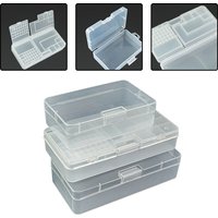 Transparent Rectangle Plastic Storage Box Screw Holder Case Organizer Container Multifunctional Mobile Phone Repair Storage Box