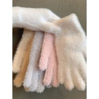 AliExpress NONE Women's Winter Mink Velvet Five-Finger Gloves: Plush Warm Cold-Proof Outdoor Cycling Solid-Color