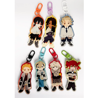 Anime Trash Keychain Charms for Bags Pendants Cartoon Garbage Themed Accessories