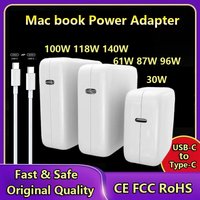 PD 30W 61W 87W 96W USB C Charger Power Adapter for MacBook Pro 16, 15, 13 inch, New Air 13 inch 2020/2019/2018,Works with Type C