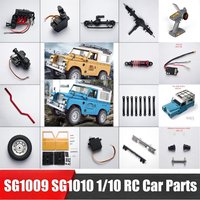 SG1009 SG1010 1/10 RC Car Spare Parts Car Shell Wheel Receiving Box Bracket Motor Mudguard Steering Gear Wiper Rearview Mirror