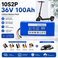 36V 100Ah Scooter-Akkupack 18650 Lithium-Batterie 10S2P mit BMS für E-Bike Motorrad EU Schnellversand