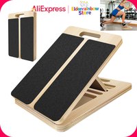 Wooden Slant Board for Calf Stretching, Adjustable 5-Position Incline Board for Plantar Fasciitis, Achilles Tendonitis