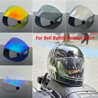 Fit for Bell Bullitt Helmet Visor Motorcycle Full Face Helmet Shield Lens Replacement Deep tea Silver Anti-UV Lens