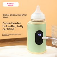 Portable Digital Display Baby Bottle Warmer USB Car Travel Nursing Milk Heater Outdoor Universal Temperature Control Accessories