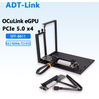 Oculink EGPU PCIe 5.0 X4 128Gbps for Laptop External Graphics Card GPU Dock Notebook GEN5 M.2 NVMe to PCIe X16 SFF-8611 ATX