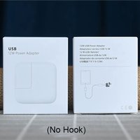 60Pcs White cardboard packing box 12W 20W 30W Power Adapter Packaging Box For Apple Iphone Charging plug