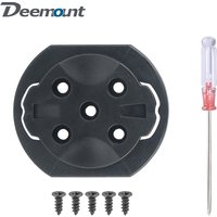Deemount Bicycle Computer Bracket Repair Base for Garmin Xoss Bryton Magene Base W/Tool Male Buckle Lightweight Repair Adaptor