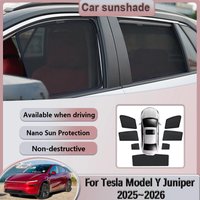 For Tesla Model Y Juniper 2025 2026 Car Mesh Sunshade Window Sun Visor Shades Stickers Coverage Curtains Auto Parts Accessories
