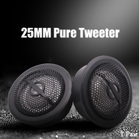 1 Pair High Power Car Tweeter Speaker 25mm HIFI Silk Dome Tweeters Car Stereo Speaker Tweeter Car Audio Speaker Car Modification