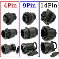 1/5/20/50Sets 4/9/14Pin AMP/TE Type Auto Sensor Plug Connector For SMEMA Car Plug With Pin 182649-1 206043-1 182916-1 183079-1