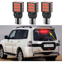 3Pcs High Level Brake Light Bulbs For Mitsubishi Montero Shogun Pajero 4 V80 V93 V97 V98 2007-2020 Brake Light Canbus