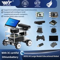 Raspberry Pi 5 R550 smart Robot Car ROS2 3D Depth vision LiDAR navigation Ackermann Differential Drive Mecanum Wheel AI Robot