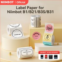 6 Rolls Set NIIMBOT Thermal Label Paper for B1/B21/B3S/B31 Printer Scratch-resistant Sticker Waterproof Oil-Proof Label Tape