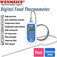 WENMEICE High Precision Laboratory Thermometer Kitchen Digital Cooking Thermometer for Oven BBQ Grill Oil Meat Food baking