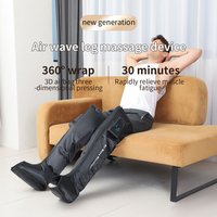 Leg Massager With Five Sets Airbag Full Wrapped Surrounding Simulated Human Air Wave Massage for Calf & Foot Relaxation Comfort