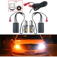 2X LED 1156 BA15S P21W LED Blinker CANBUS Glühbirnen 7440 W21W T20 BAU15S PY21W Auto-Tagfahrlicht 12V Gelb Weiß