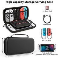 Carrying Bag For Switch OLED Case Compatible with NS, Switch OLED/Switch Carry Clutch Bag with More Space for NS and OLED
