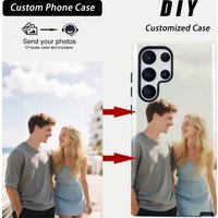 Custom Photo Phone Case for Samsung S26 S25 S24 S23 S22 S21 A55 A54 A16 Ultra PRO Plus FE 5G Hard TPU Double-layer Back Cover