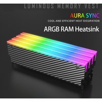 5V 3PIN ARGB DDR Heatsink Aura Sync DDR Memory RAM Cooler with Thermal Silicone Pad for DDR2 DDR3 DDR4 DDR5 Desktop Computer