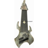 Hot Sell Chinese Manufacturer Jumbo Guitar Burl Top ASH Body Biggest Guitar for Customization
