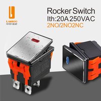LANBOO 2822series Rocker Switch ON-OFF 2 Position 4Pin Electrical Equipment With LED Switch 16A 250VAC