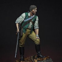 1/24 The Minuteman, Lexington, 1775, 75mm, Resin Model figure, Unassembled and unpainted kit