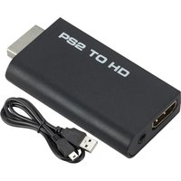 PS2 to HDMI-compatible Full 1080P Audio Video Converter Adapter 480i/480p/576i with 3.5mm Audio Output for All PS2 Display Modes