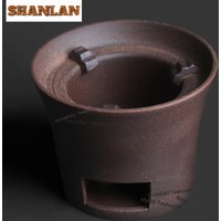 Coarse Pottery Old Rock Clay Tea Warmer Holder Alcohol Burner Stove Kettle Stand Boiling Water Carbon Furnace Cafes Supplies