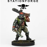 GrimGuard Slayer Model +PDF Painting Guide-Tough resin High detail Miniature-Tabletop Wargame Accessories-Unpainted gray model