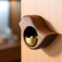 Magnetic Wooden Bird-shaped Door Bell Japanese Wind Chime Door Chime Room Decor Home Front Doorbell Landscape Bell Remind Bell