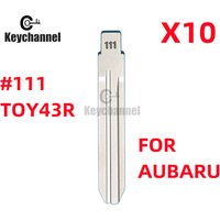 10PCS Metal #111 Blank Car Key For KD VVDI Remote Blade For Subaru XV Legacy Forester Outback Impreza Tribeca Isuzu LISHI TOY43R