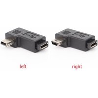 90 Degree Lateral Bending Data Transmission Charging Micro USB Revolving Female Adapter Extension Head T-port Adapter B6