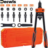 Manual Rivet Nut Gun, M3 M4 M5 M6 M8 M10 Cordless Rivet Nut Gun, Multi-Size Insert Rivet Nut Tool, Including Wrench And Tool Box image 4