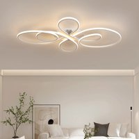 Modern Living Room Ceiling Lights Black/White Remote Control LED Low Floor Lighting Fixture Smart Dining Room led Ceiling Lamps