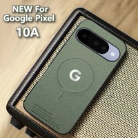 Business Sle Leather for Magsafe Case for Google Pixel 10A 10 9 Pro XL 9A Magnetic Wireless Charging Shockproof TPU Bumper Cover
