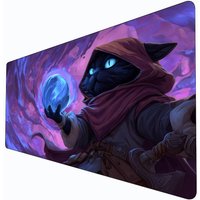 Mysterious black cat wizard MTG Playmat Magic Card Battle Mat Non-Slip Durable 35X60CM Commander playmat tapete magic mtg